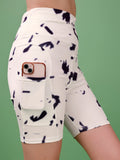 New Print Rustom White Tight Short For Women